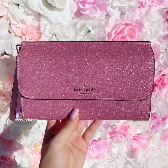 kate spade lola glitter satchel wristlet set - Picture 6 of 13